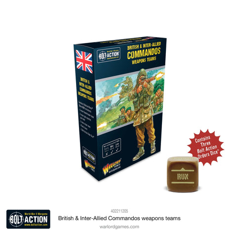 British & Inter-Allied Commandos Weapons Teams - 28mm - Bolt Action - 402211205