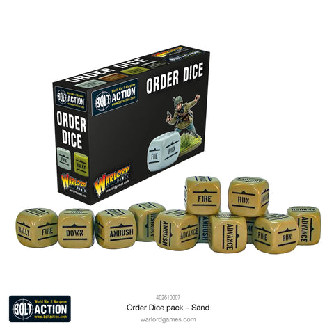 Orders Dice Pack - Sand - Bolt Action - 402610007