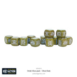 Orders Dice Pack - Olive Drab - Bolt Action - 402616010
