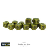 Orders Dice Pack - Green - Bolt Action - 402616011