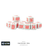 Orders Dice Pack - White - Bolt Action - 402616012