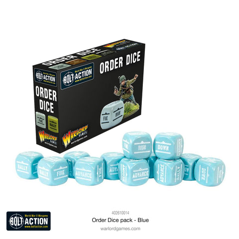 Orders Dice Pack - Blue - Bolt Action - 402616014
