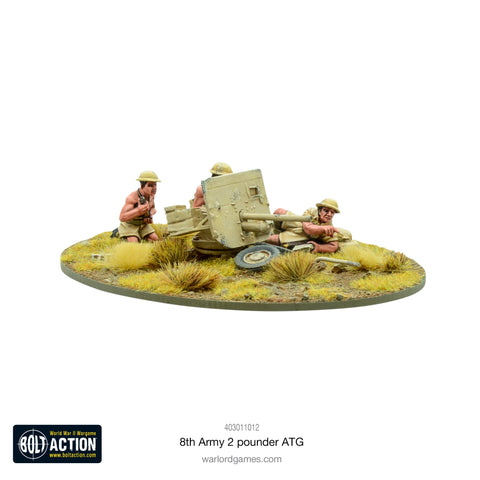 8th Army 2 Pounder ATG - 28mm - Bolt Action - 403011012