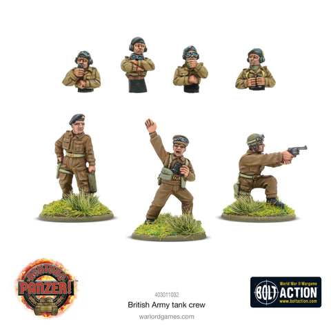 Achtung Panzer! British Army Tank Crew - 28mm - Warlord - 403011032