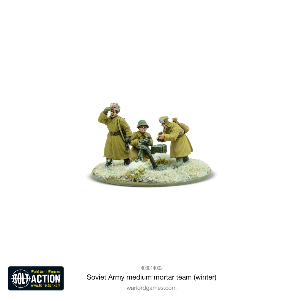 Soviet 82mm medium mortar team (Winter) - 28mm - Bolt Action - 403014002