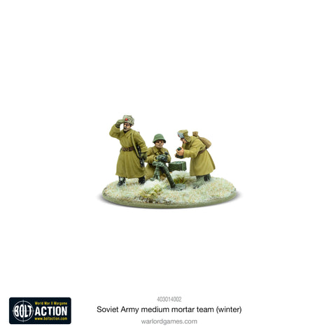 Soviet 82mm medium mortar team (Winter) - 28mm - Bolt Action - 403014002