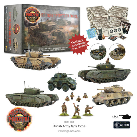 Achtung Panzer! British Tank Force - 28mm - Warlord - 482010004