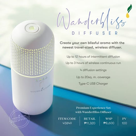 Oli Essenziali YOUNG LIVING - Diffusore Wandebliss (White) - 45849 - CV@