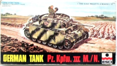 German Tank Pz.Kpfw. III M/N - 1:72 - ESCI - 8021