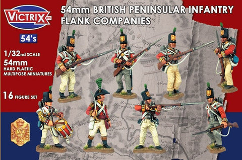 British Napoleonic Peninsular Infantry Flank Companies - Victrix - 1:32 (x16)