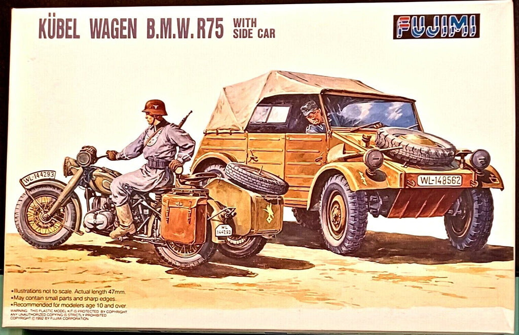 Kübel Wagen / B.M.W. R75 - 1:76 - Fujimi - 76020