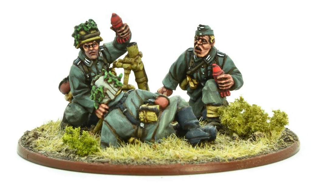 German Army 81mm Mortar Team - 28mm - Bolt action - WGB-LHR-05
