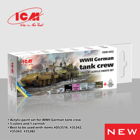 ICM - 3032 - German (WWII) Tank Crew Acrylic paint