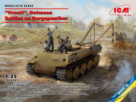 ICM - 35343 - "Prost!", Between Battles on Bergepanther - 1:35