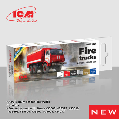 ICM - 3031 - AR-2 (43105), Fire trucks Acrylic paint