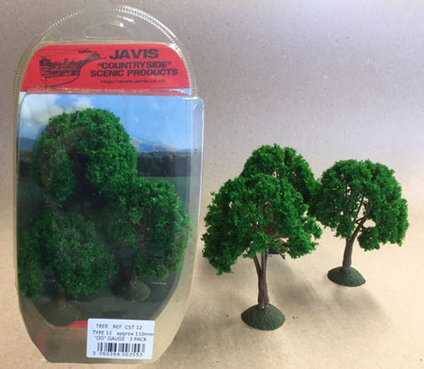 COUNTRYSIDE TREES - 3 x 110mm OO GAUGE - JAVIS - CST12