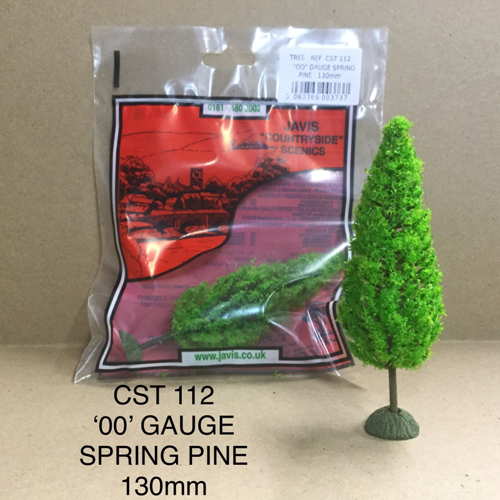 JAVIS - CST112 - TREES - 130 mm OO SPRING PINE pkd 3 per box