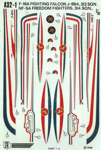 Lockheed-Martin F-16A - Freedom Fighter 314 Squadron RNlAF - 1:32 - A32-1