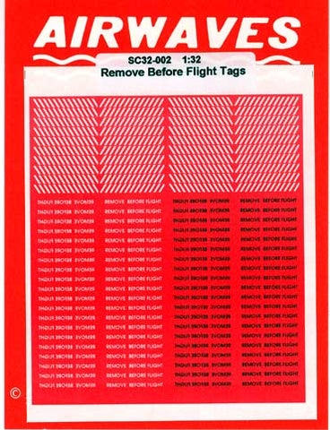80 Remove Before Flight Flags RAF and USAF - 1:48 - AES48040