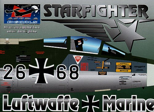 Lockheed F-104G Starfighter - 1:144 - Astra Decals - ASD14416