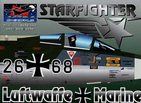 Lockheed F-104G Starfighter - 1:144 - Astra Decals - ASD14416