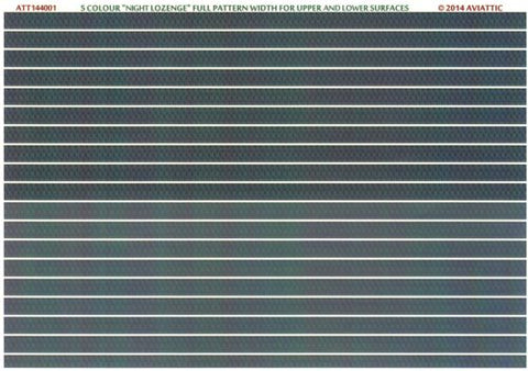 5 colour 'night lozenge' - 1:144 - Aviattic - ATT14401