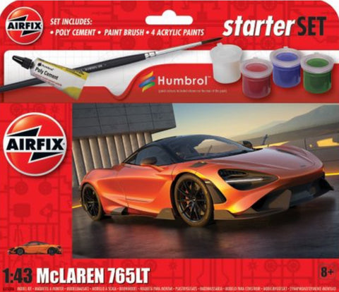 McLaren 765LT Starter Set - AX55006 - Airfix - 1:43