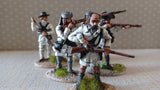 American Revolution AWI 54MM 1:32 Militiamen Accurate Fig 3201-09 set 2_painted
