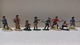 American Revolution AWI 54MM 1:32 Militiamen Accurate Fig 3201-09 set 4_painted