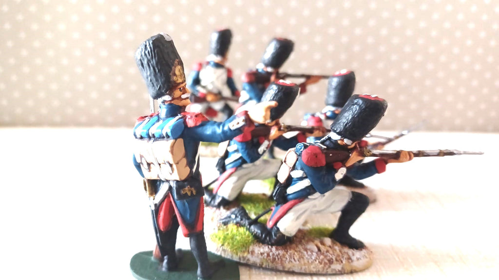 French Grenadiers Imperial Guard 54mm Airfix Set 1 panted