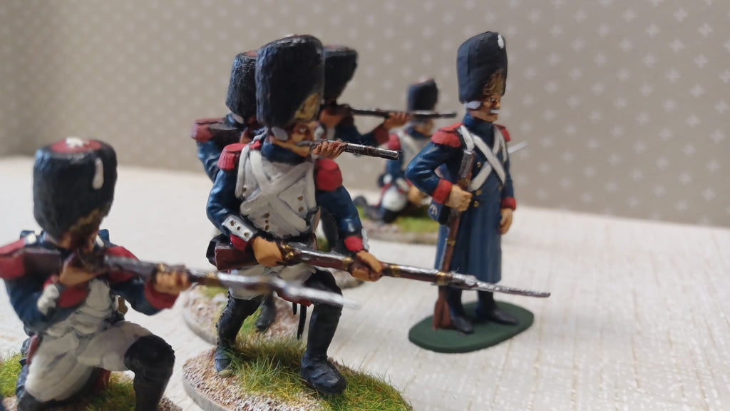 French Grenadiers Imperial Guard 54mm Airfix set 2 Painted - CP@