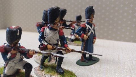 French Grenadiers Imperial Guard 54mm Airfix set 2 Painted - CP@