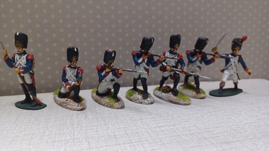 French Grenadiers Imperial Guard - 1:32 - Airfix - set 4 - Painted - CP@