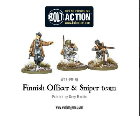 Finnish Officer & Sniper Team - WGB-FN-39 - Warlord Games - Bolt Action 28mmm