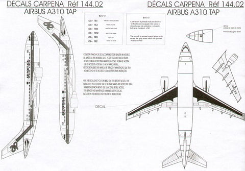 Airbus A310 TAP Air Portugal - 1:144 - Colorado - CA14402
