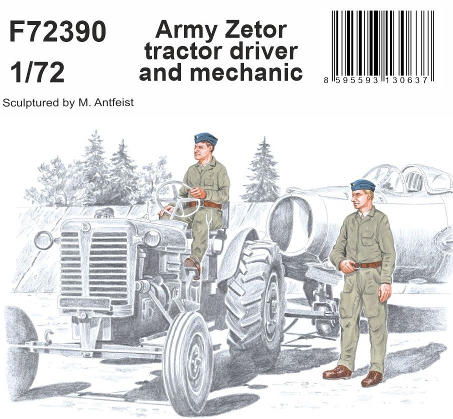 Army Zetor tractor driver and mechanic - 1:72 - CMK - CMF72390 - @