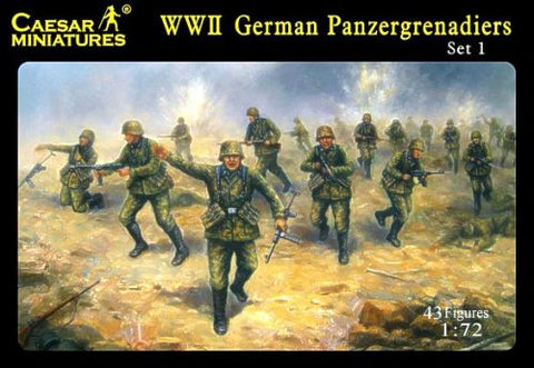German (WWII) Panzergrenadiers - Caesar Miniatures - 052 - 1:72