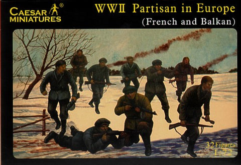 European partisans WWII -  1:72 - Caesar Miniatures - 056