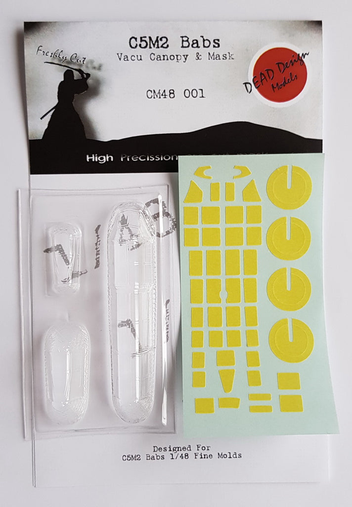 Mitsubishi C5M2 Vacform Canopy & Mask - 1:48 - Dead Design Models - DDMCM48001