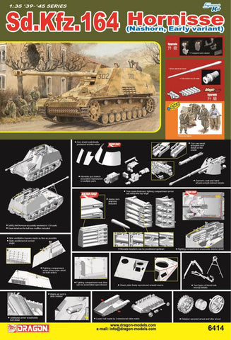 Sd.Kfz.164 Hornisse (Nashorn, Early Variant) - Dragon - DN6414 - 1:35 - CP@