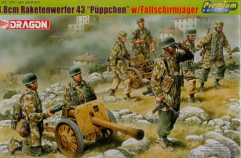 8.8cm Raketenwerfer 43 (Puppchen) with Fallschirmjager - Dragon - 6528 - 1:35 @