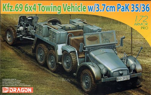 KFZ.69 6x4 Truck& 3.7CM Pak-35/3 - 1:72 - Dragon - 7419 - @