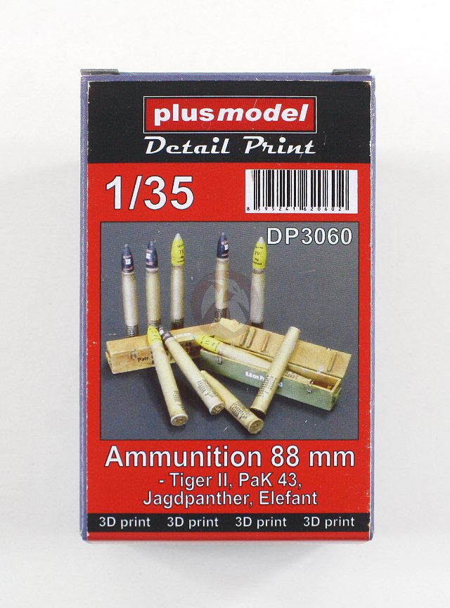 Ammunition 88 mm - Tiger II, Jagdpanther, Elefant - 1:35 - Plus Model - DP3060