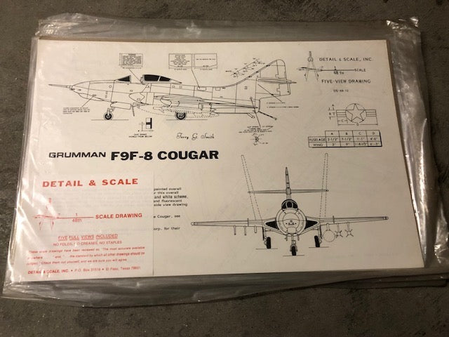 Grumman F9F8 Cougar - 1:48 - Detail & Scale - DSP4812