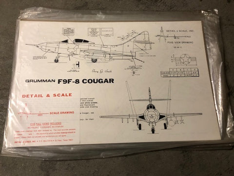Grumman F9F8 Cougar - 1:48 - Detail & Scale - DSP4812