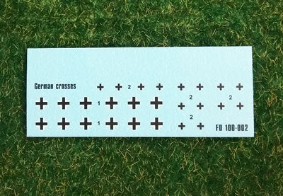 German Crosses (Balkenkreuz) for Battlefront - 1:100 - Foxbot Decals - FB100-002