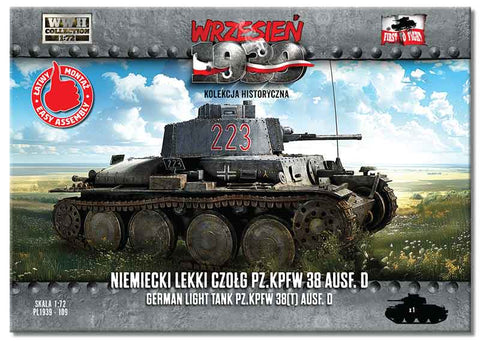 Pz.Kpfw 38(t) Ausf.D German light tank - 1:72 - First To Fight Kits - 109
