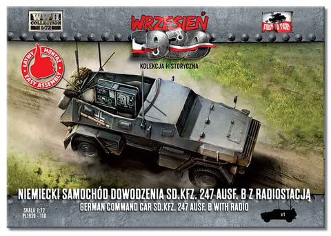 Sd.Kfz.247 Ausf.B German command car with radio - 1:72 - First To Fight - 110