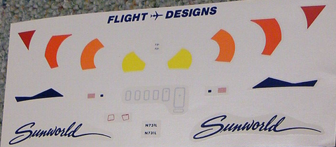 Douglas DC-9-30. Sunworld. N731L - 1:144 - Flight Designs - FTL004