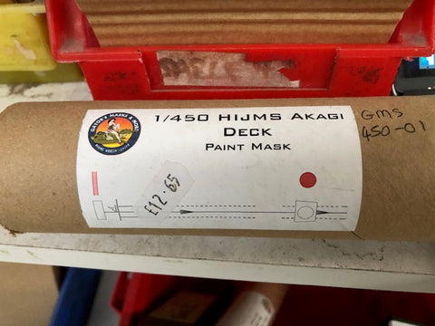 HIJMS Akagi deck paint mask - 1:450 - Gator's paint masks - GSM450-01